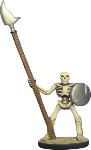 Skeleton with Pike