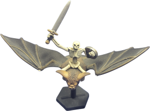 Vampire Bat (Giant) w/Skeleton Howling, Sword & Shield