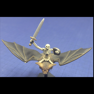 Vampire Bat and Skeleton howling sword and shield