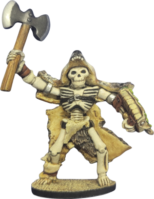 Skeleton of the North Wolf Clan Axe/Shield I