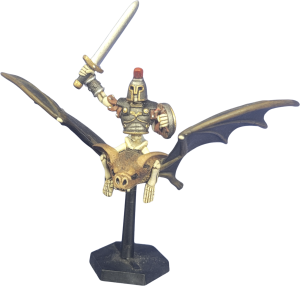 Vampire Bat (Giant) w/Skeleton MC Leader Sword & Shield