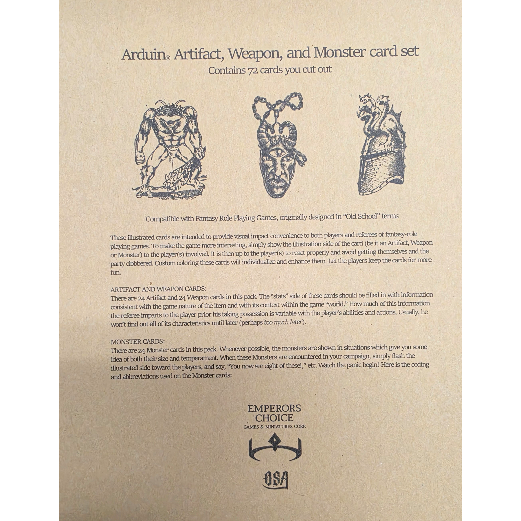 Arduin 72 card set cover 1800
