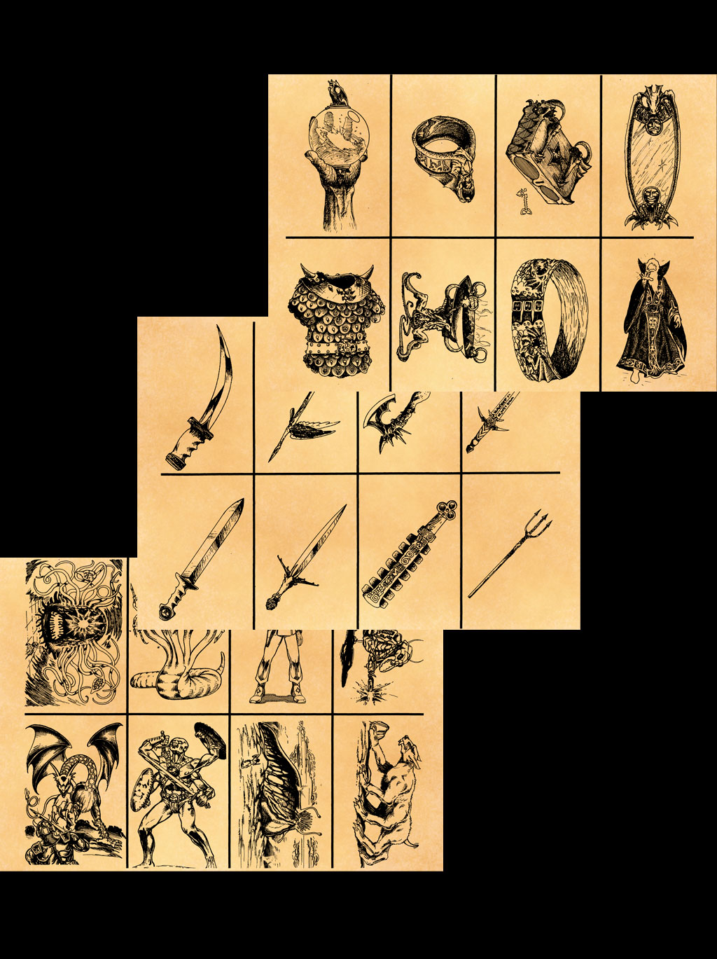 Arduin original 72 card set - cut em out