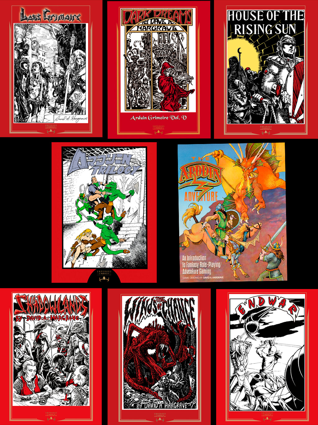 Arduin Grimoire bundle - Arduin Grimoire volumes 1-9 plus the Arduin Adventure