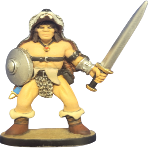 314 Barbarian Left Handed Sword and Shield