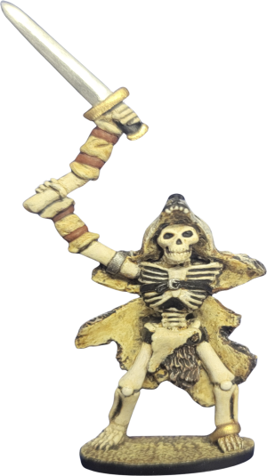 Skeleton of the North Wolf Clan, using Improvised Weapon