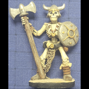 Skeleton with 2-hand axe