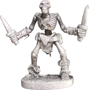 715 Skeleton of the North with two knives