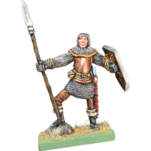 321 Warrior with Spear and Shield Human