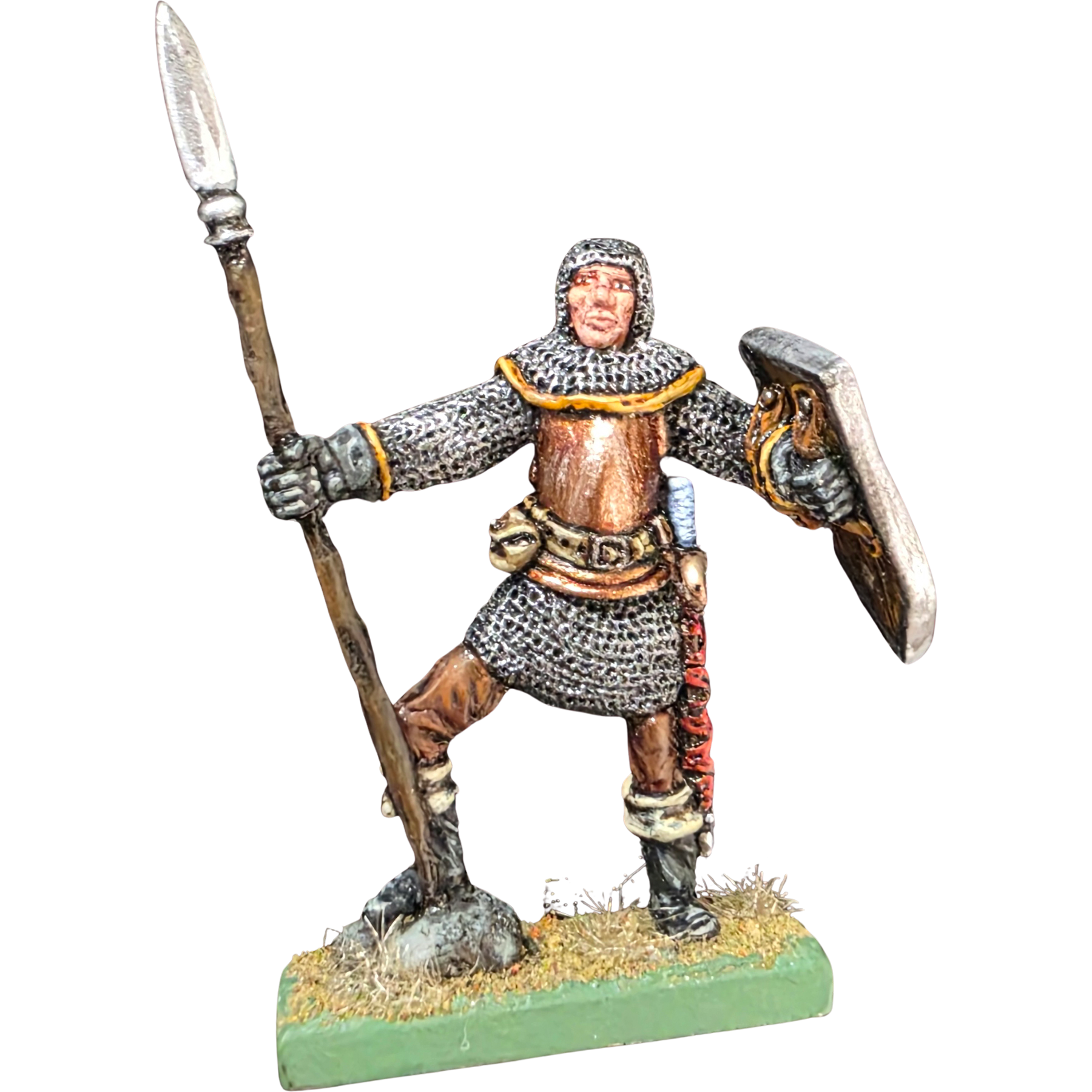321 Warrior with Spear and Shield Human