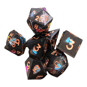 Dice Core Butterfly Resin Dice (7) Sharp Edge (LM-R012 Butterfly)