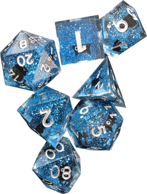 LM-R094 Blue Glitter Cat Core
