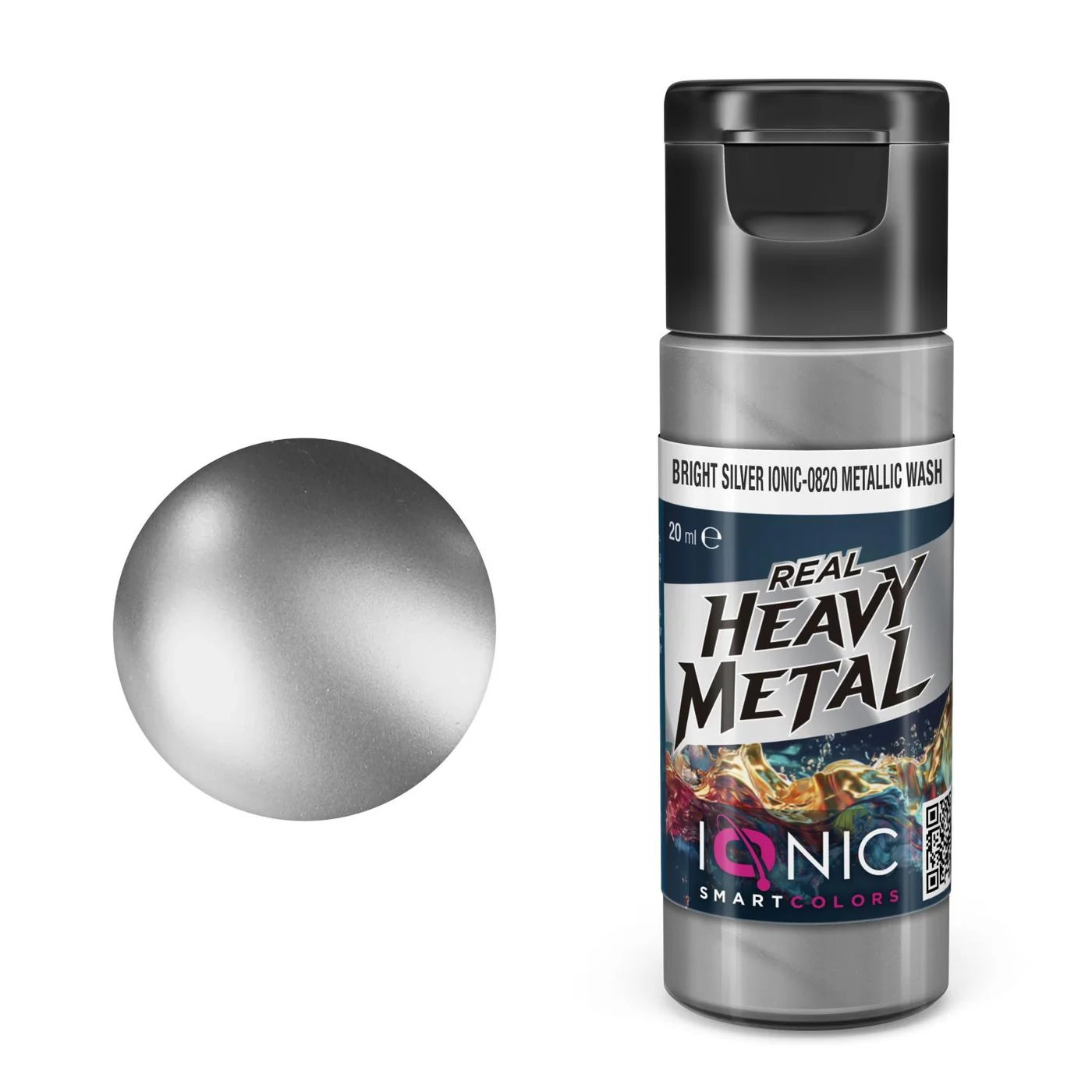Bright Silver Metallic Wash IONIC-0820