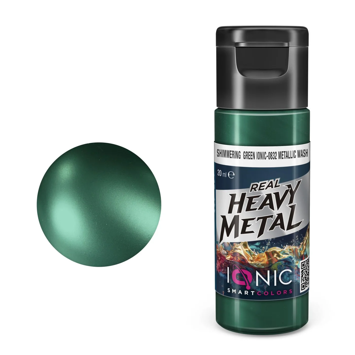 Shimmering Green Metallic Wash IONIC-0832